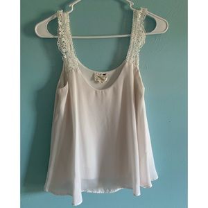 White tank top from LA Hearts